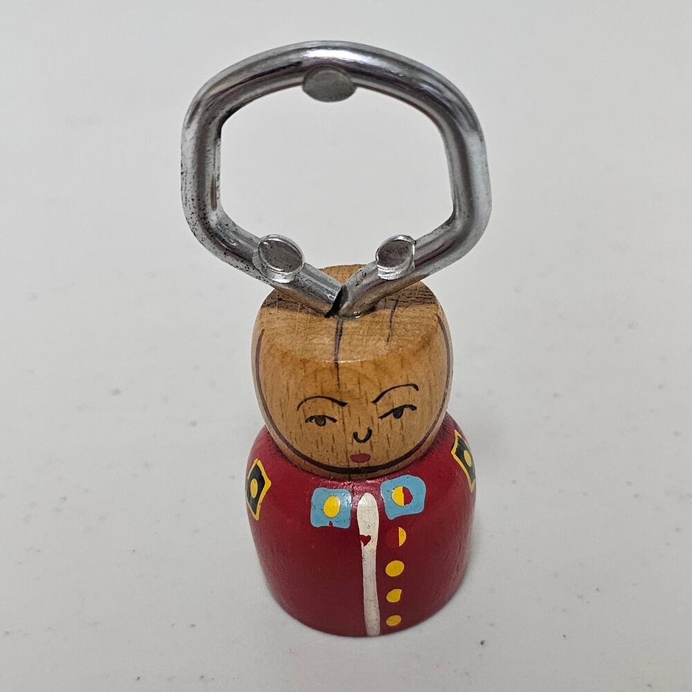 Vintage Japanese Wooden Kokeshi Bottle Opener